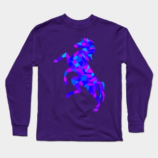 Colorful Geometric Horse Long Sleeve T-Shirt